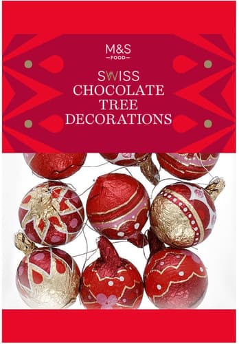 Marks & Spencer Swiss Chocolate Tree Decorations