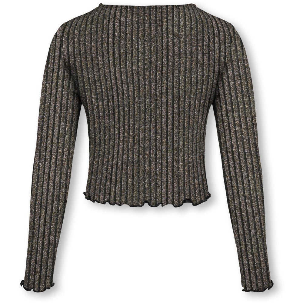 Køb kids ONLY Black Lurex Light Gold/Silver/Wide Stripe Kogqueen L/S Glitter Top Bf Jrs