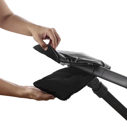 Gants Fourrures pour Guidon Noir - JANE