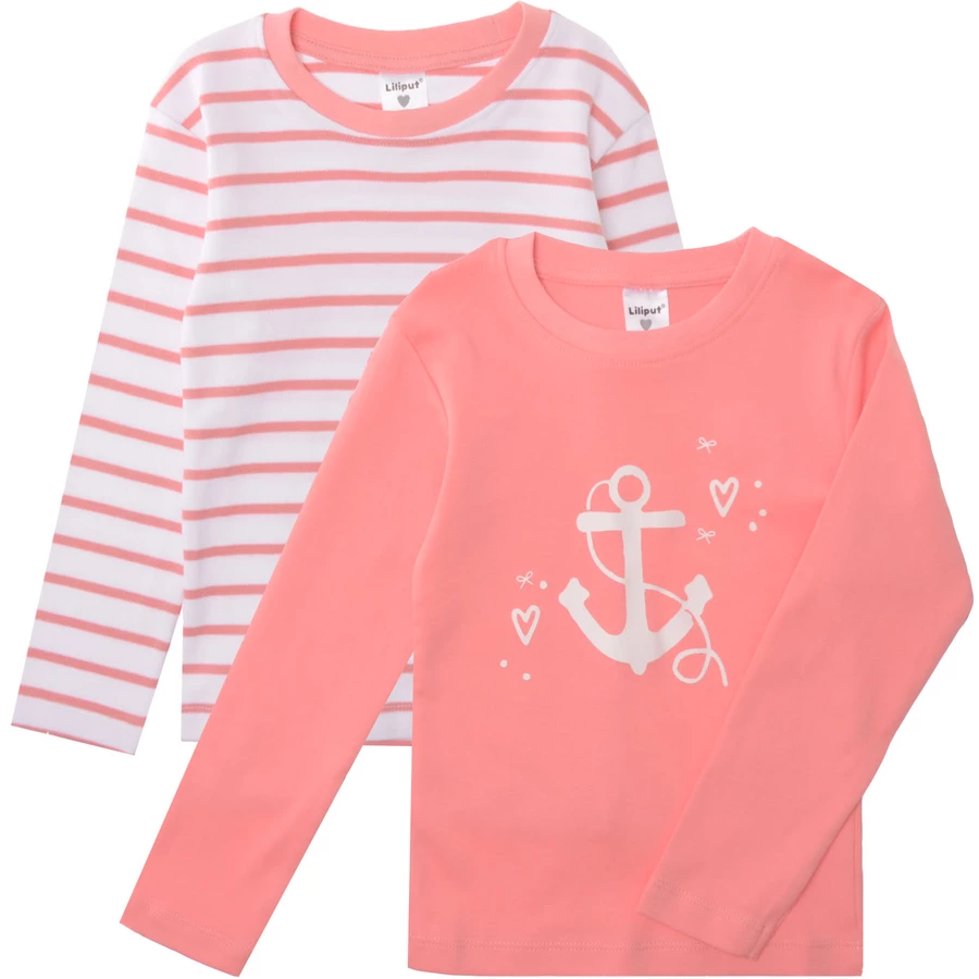 Liliput Langarmshirt 2er-Pack koralle