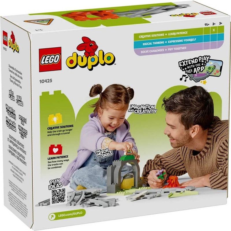 Lego - Treintunnel en Rails Uitbreidingsset - Speelgoed - Multikleur - Plastic