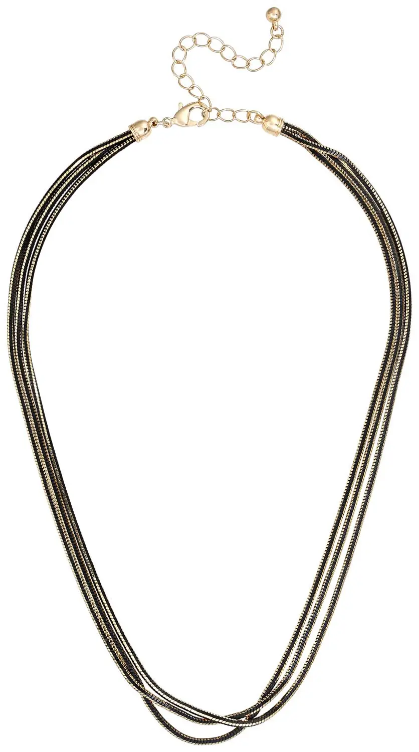 Layering Kette - Black Elegance