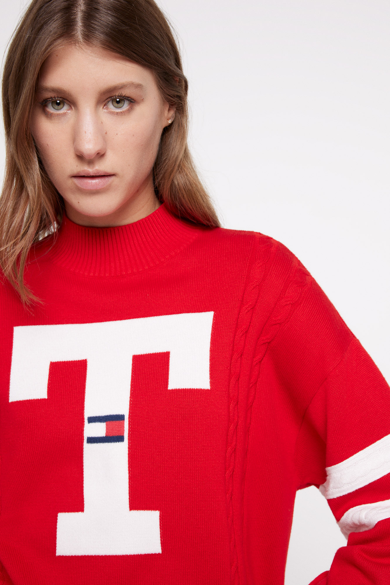 Suéter de malha feminino Tommy Jeans