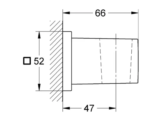 Grohe - Support mural cube Euphoria, pour douchette