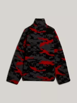 Fleece polar com zíper até o peito
