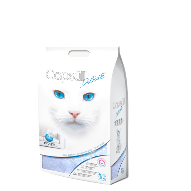 Capsüll Delicate - Litière chat aux capsules de silice