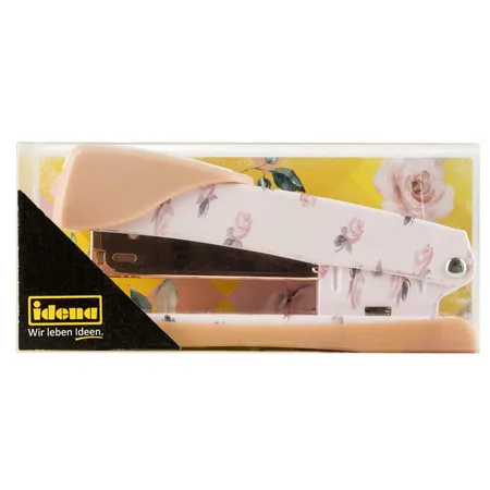 Idena Heftgerät Roségold für 24/6 Klammern