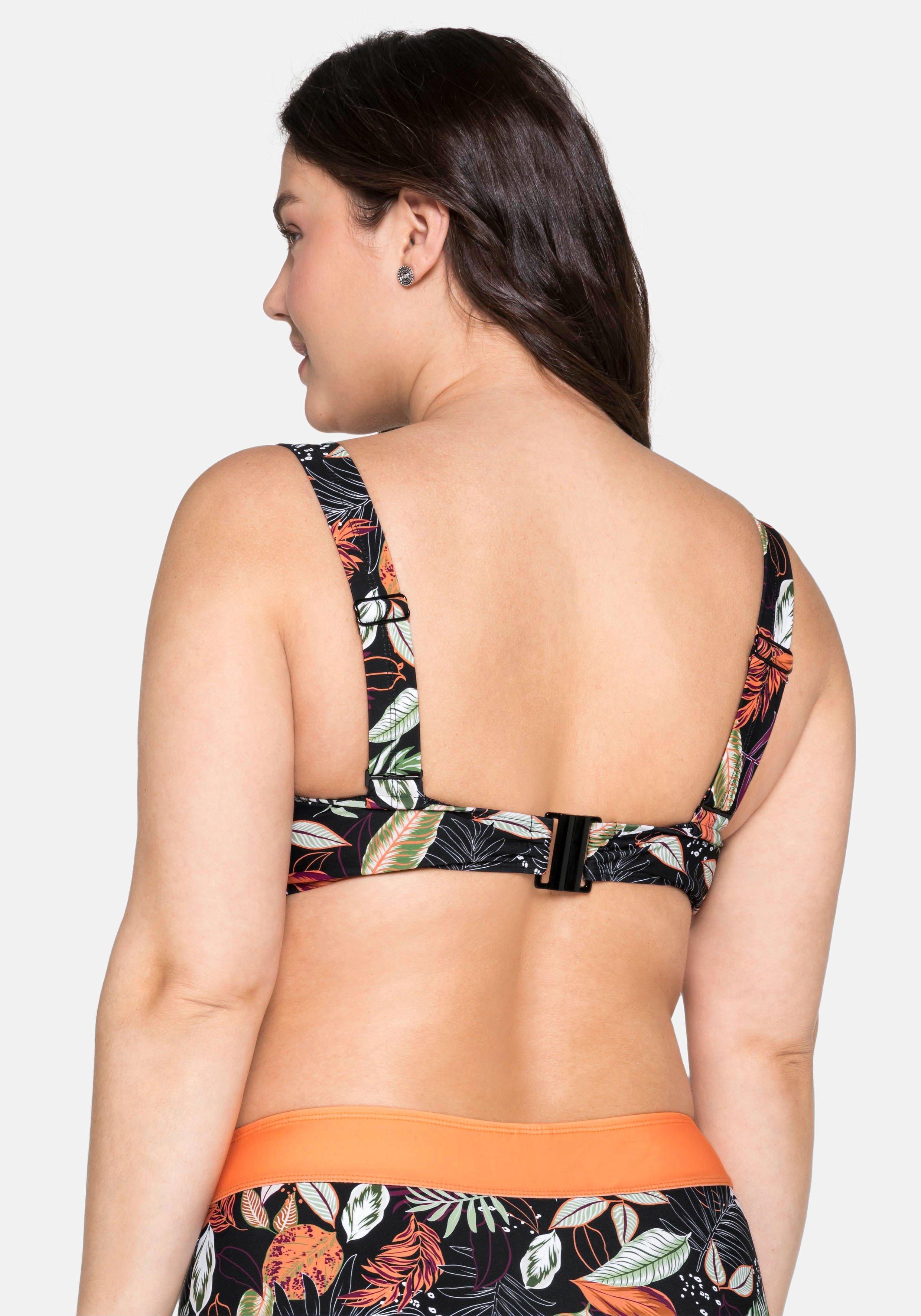 Bikini-Oberteil mit wattierten Cups, Mix & Match