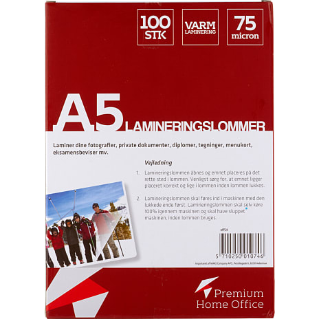 A5 lamineringslommer varm 100 stk.