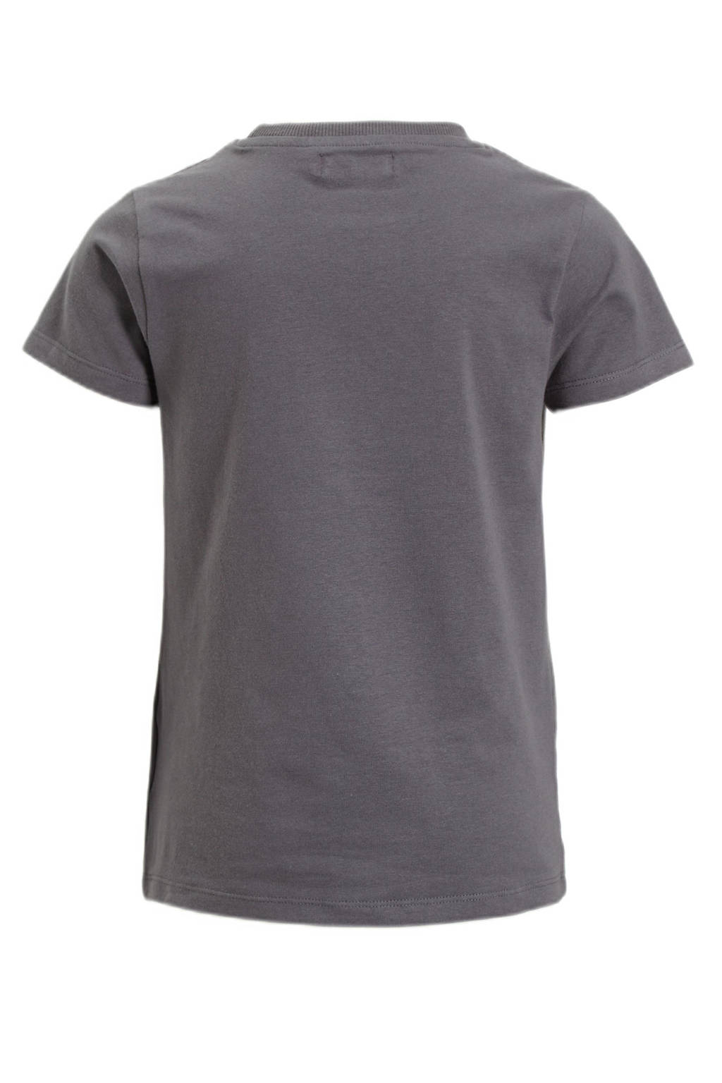 DJ Dutchjeans T-shirt T-shirt ss met printopdruk grijs