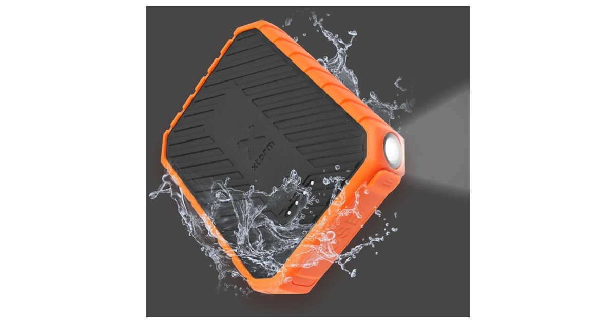 XtormXtreme Powerbank Rugged 18W - 10.000 mAh  (Oranje/zwart, IP65)