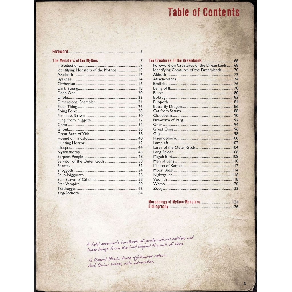 Call of Cthulhu 7th Ed - S. Petersen's Field Guide to Lovecraftian Horrors