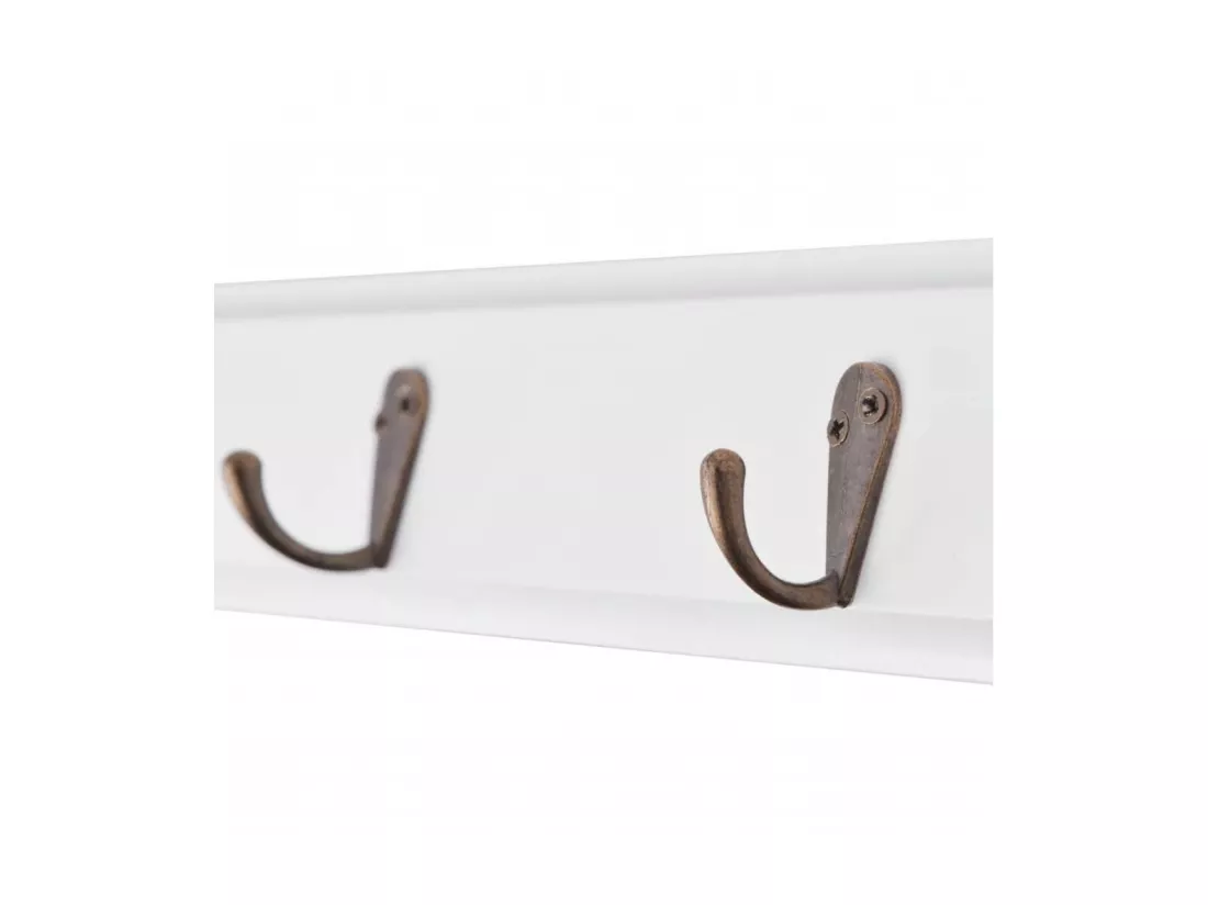 Porte-manteau PFDM blanc style baroque