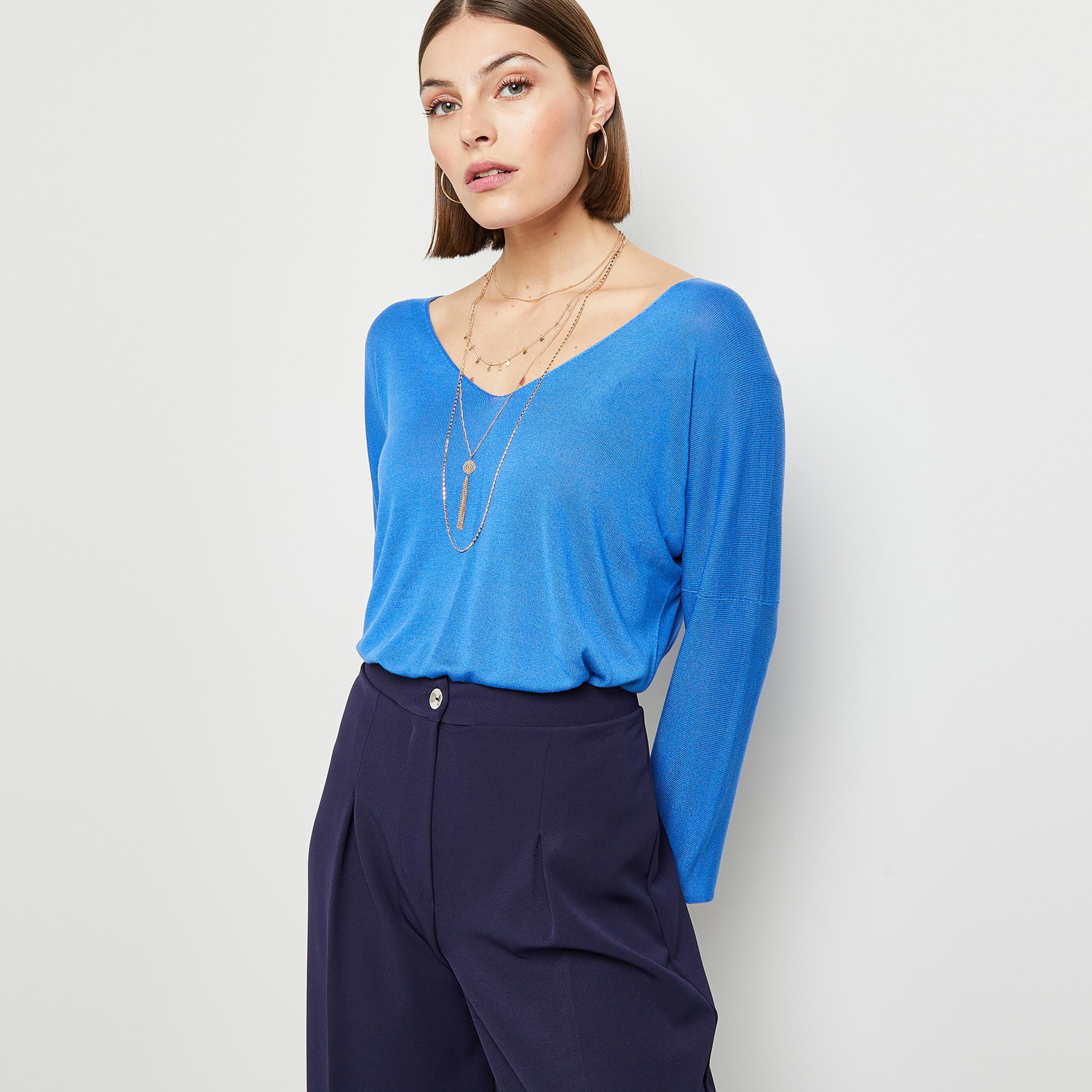 Pull loose femme - BLEU