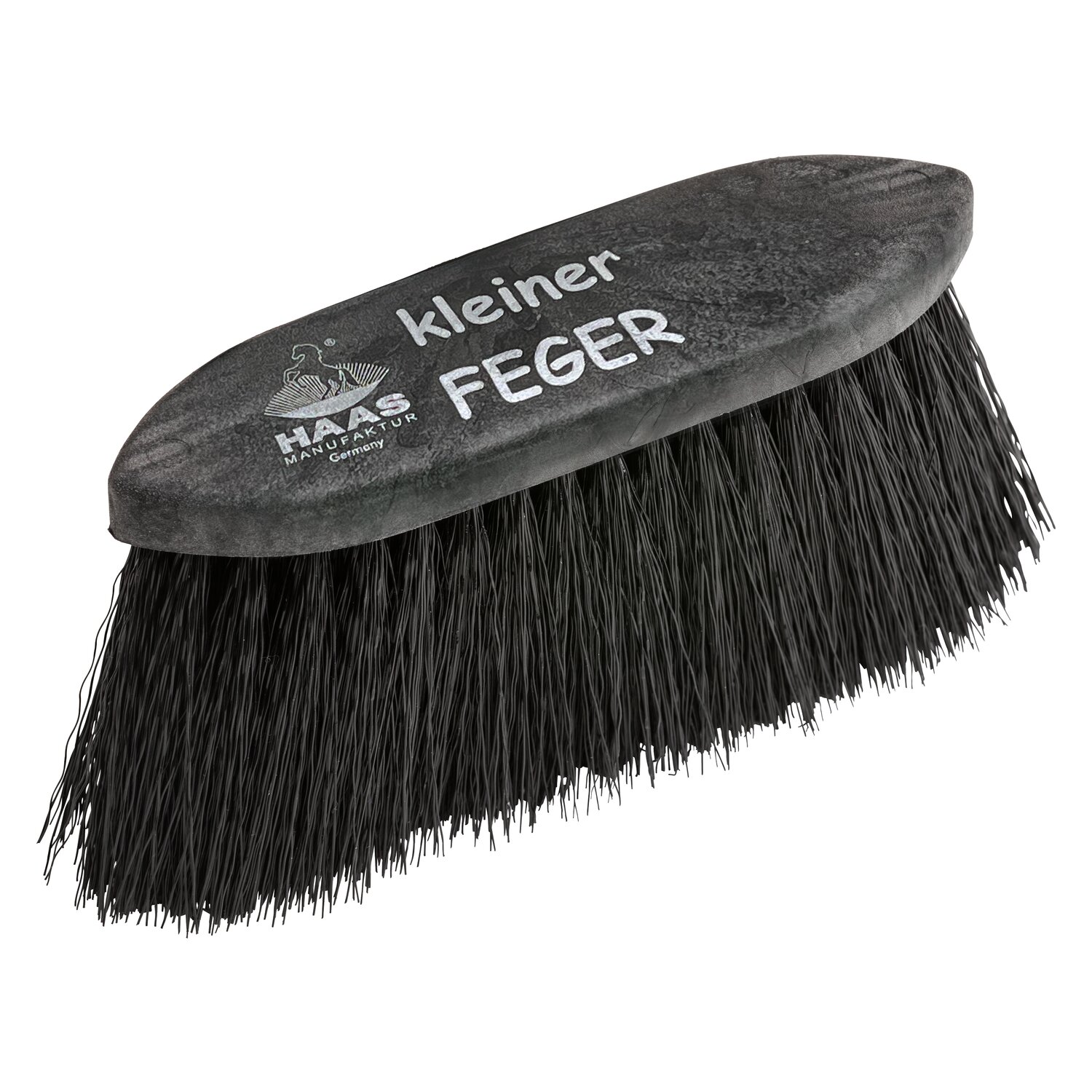 HAAS Mähnen- und Fellbürste kleiner Feger  - black