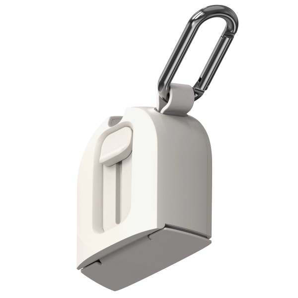Treker Magnetic Airplane Mount MagSafe Reise Smartphone Halterung für Flugzeugtische inkl. MagSafe Haltering / Karabiner (TRKNCG112 ) - Weiss