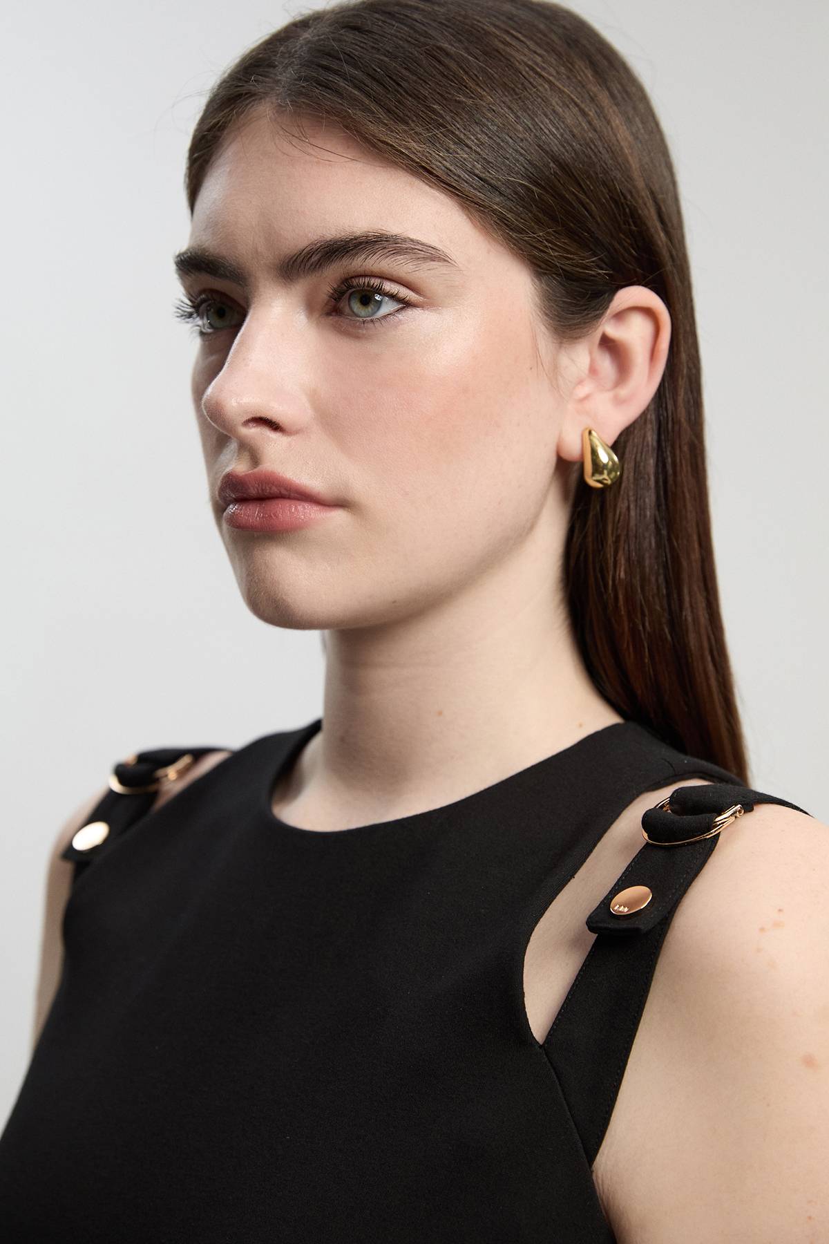 KarenMillen Robe Crayon Mi-Longue en Ponte avec Détail Ceinture