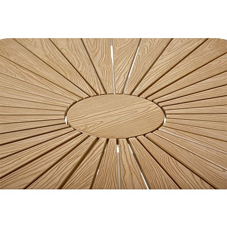 Kerteminde180x90 nonwood havemøbelsæt med 6 stole - Teak/Hvid