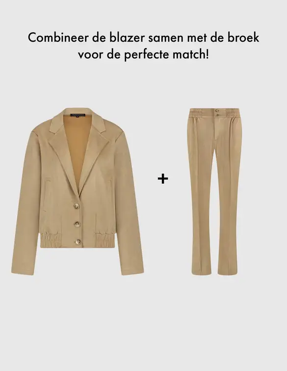 Tramontana Flared broek suedine Q23-14-101