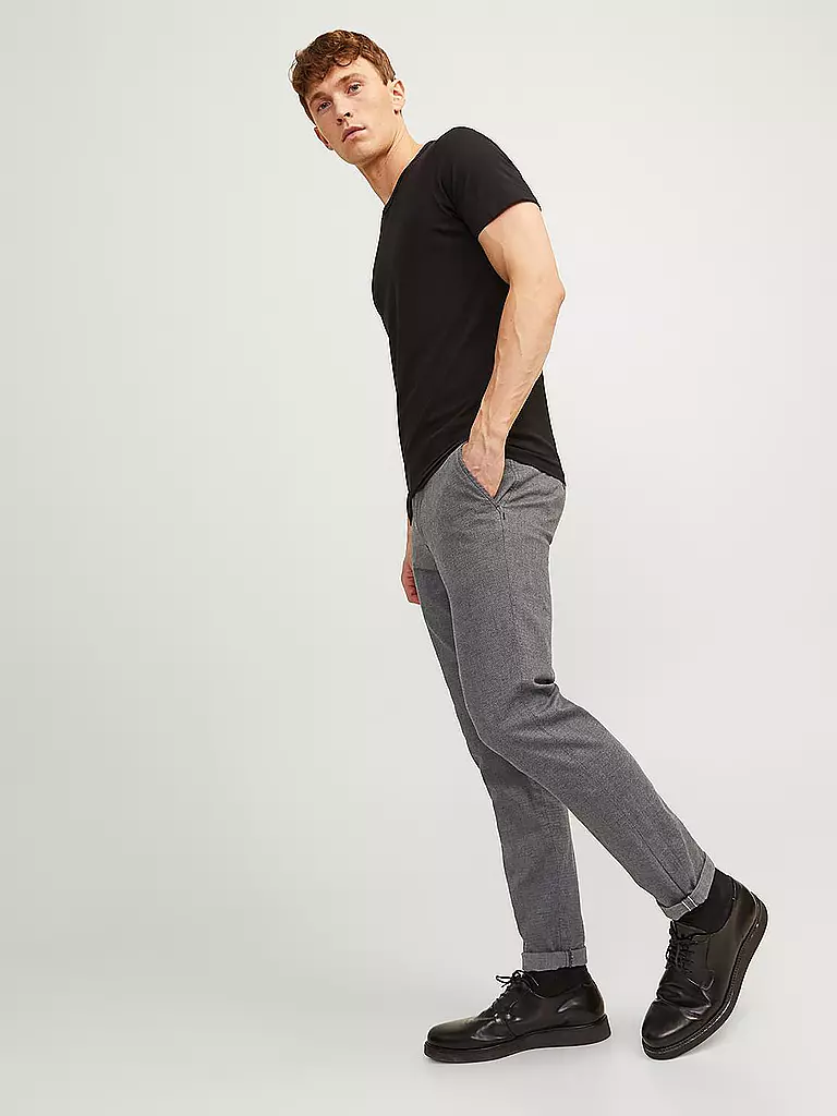 JACK & JONES Chino JPSTMARCO Slim Fit grau
