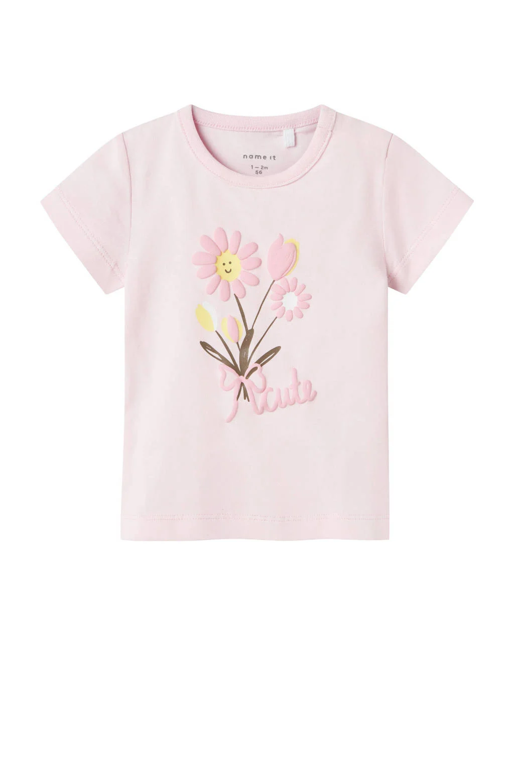 NAME IT t-shirt lichtroze