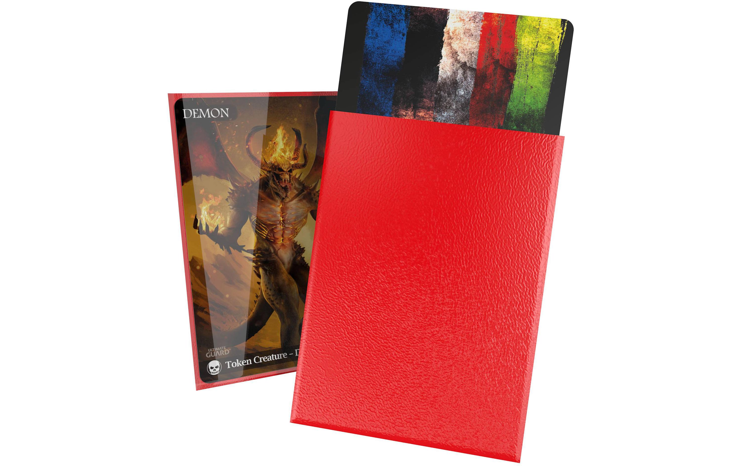 Kartenhülle Cortex Sleeves Standardgrösse Rot 100Ideal-Fit Sleeves 66 x 91 mm