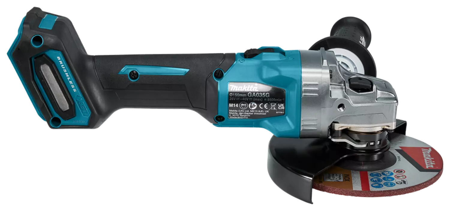 Makita GA035GZ XGT 40V Max Li-ion Accu haakse slijper 150 mm Body