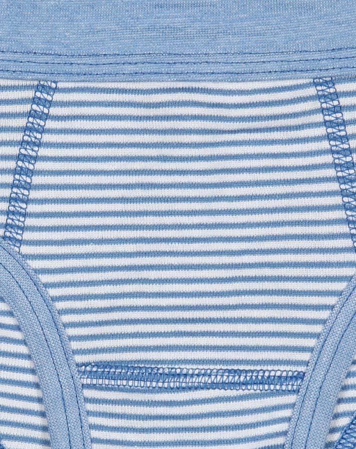 Unterhose BASIC TEENS BOY geringelt in blau/weiß