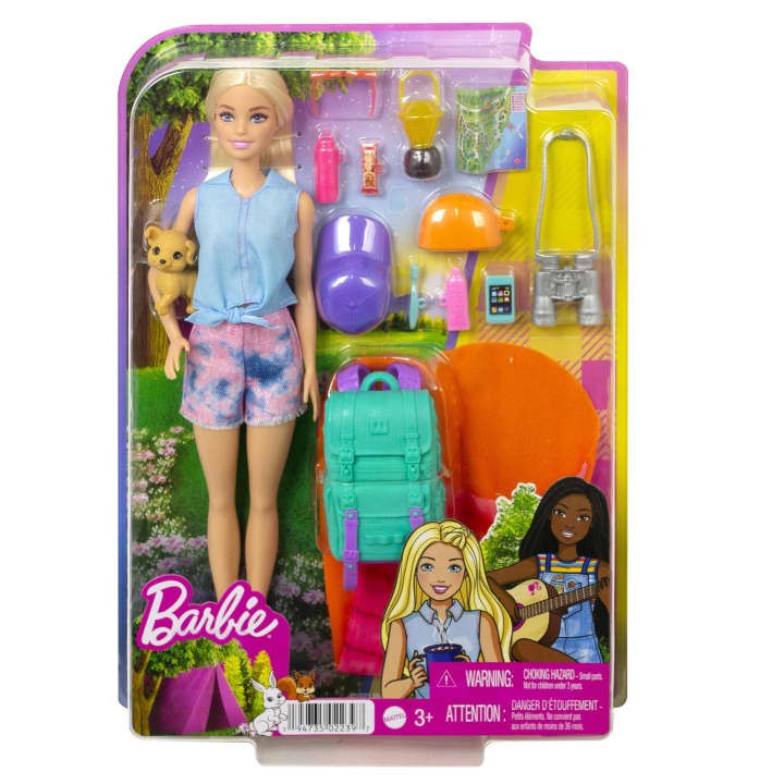 Barbie - Camping dukke med hvalp - Malibu