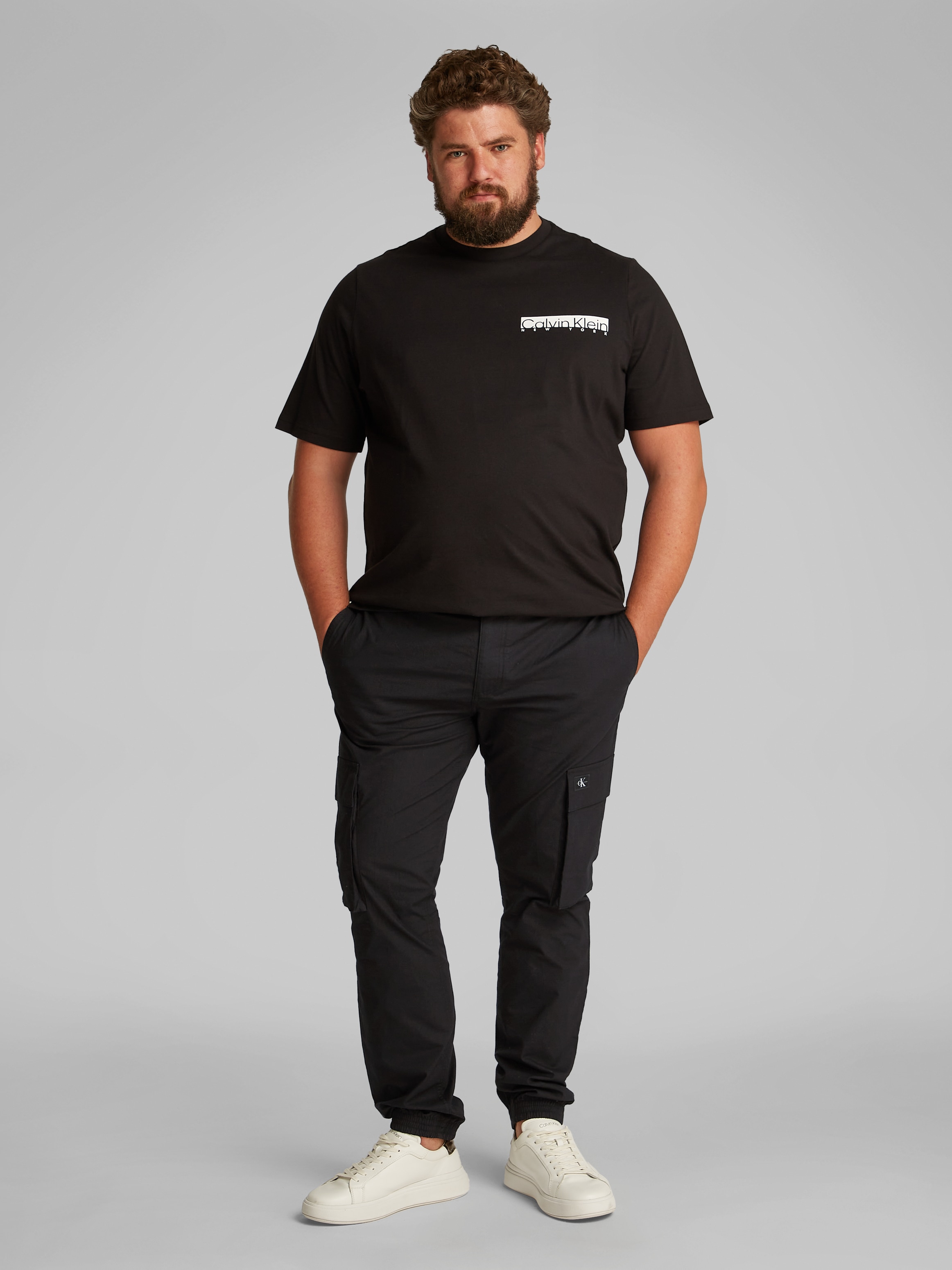Calvin Klein Jeans Plus Cargohose »PLUS SKINNY CARGO«  in Grossen Grössen, Logo-Patch