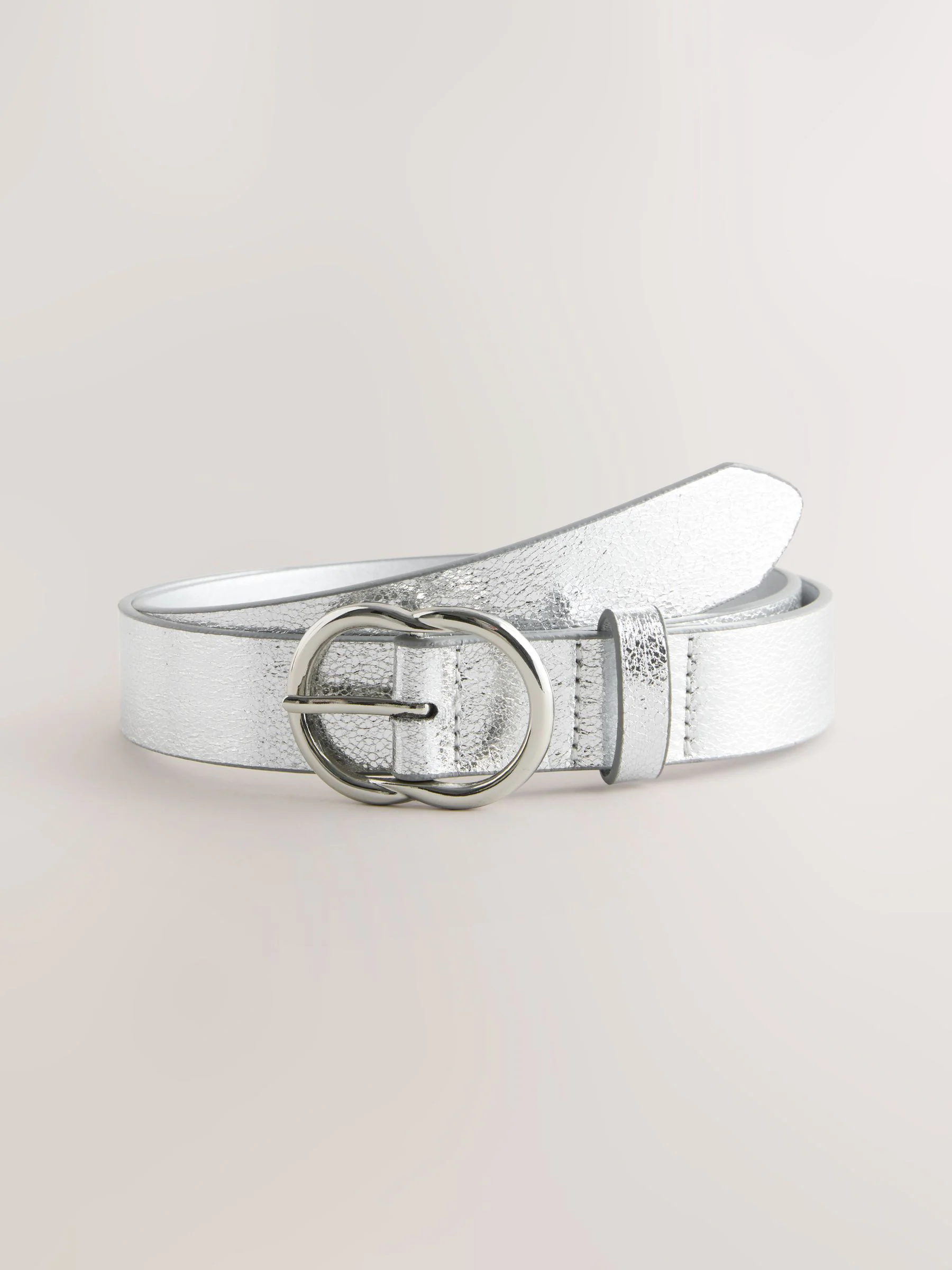 Silver Crackle - Normale PU-riem