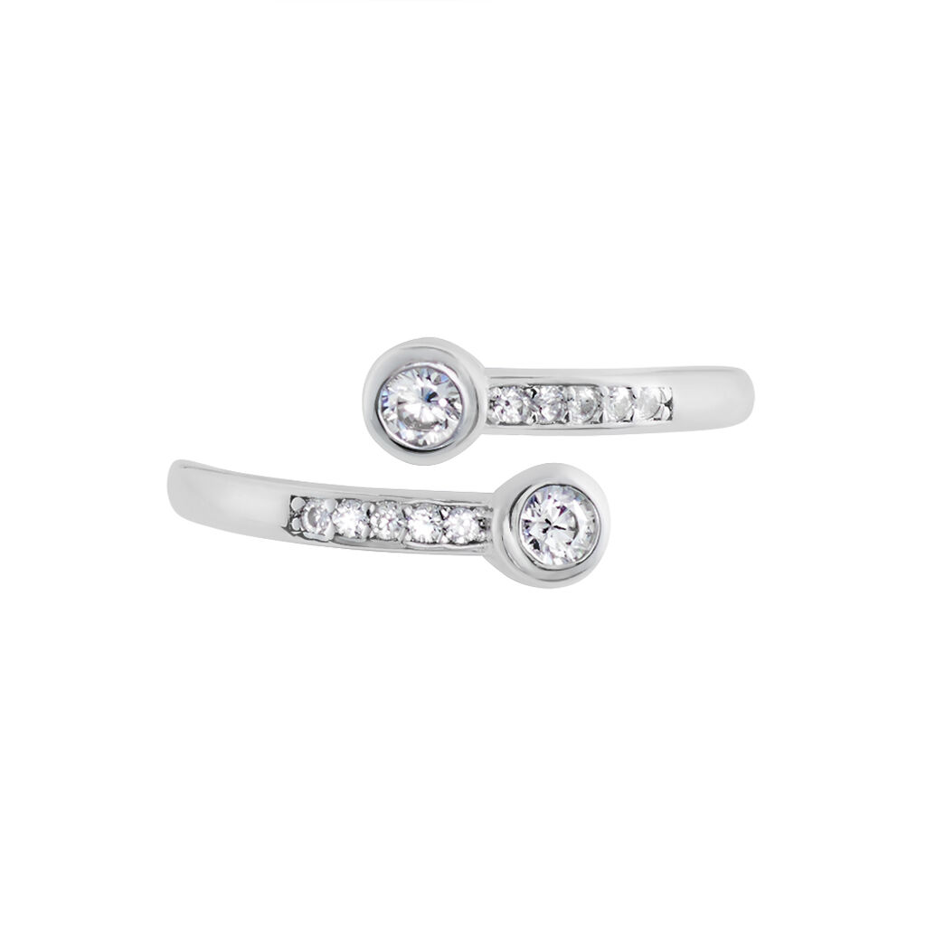 Bague Mechte Argent Oxydes De Zirconium