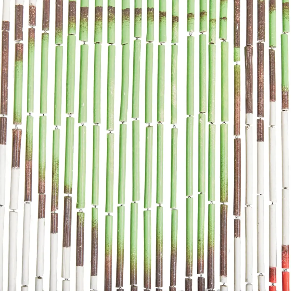 vidaXL - Deurgordijn - Multikleur - Bamboe - 90 x 200 cm