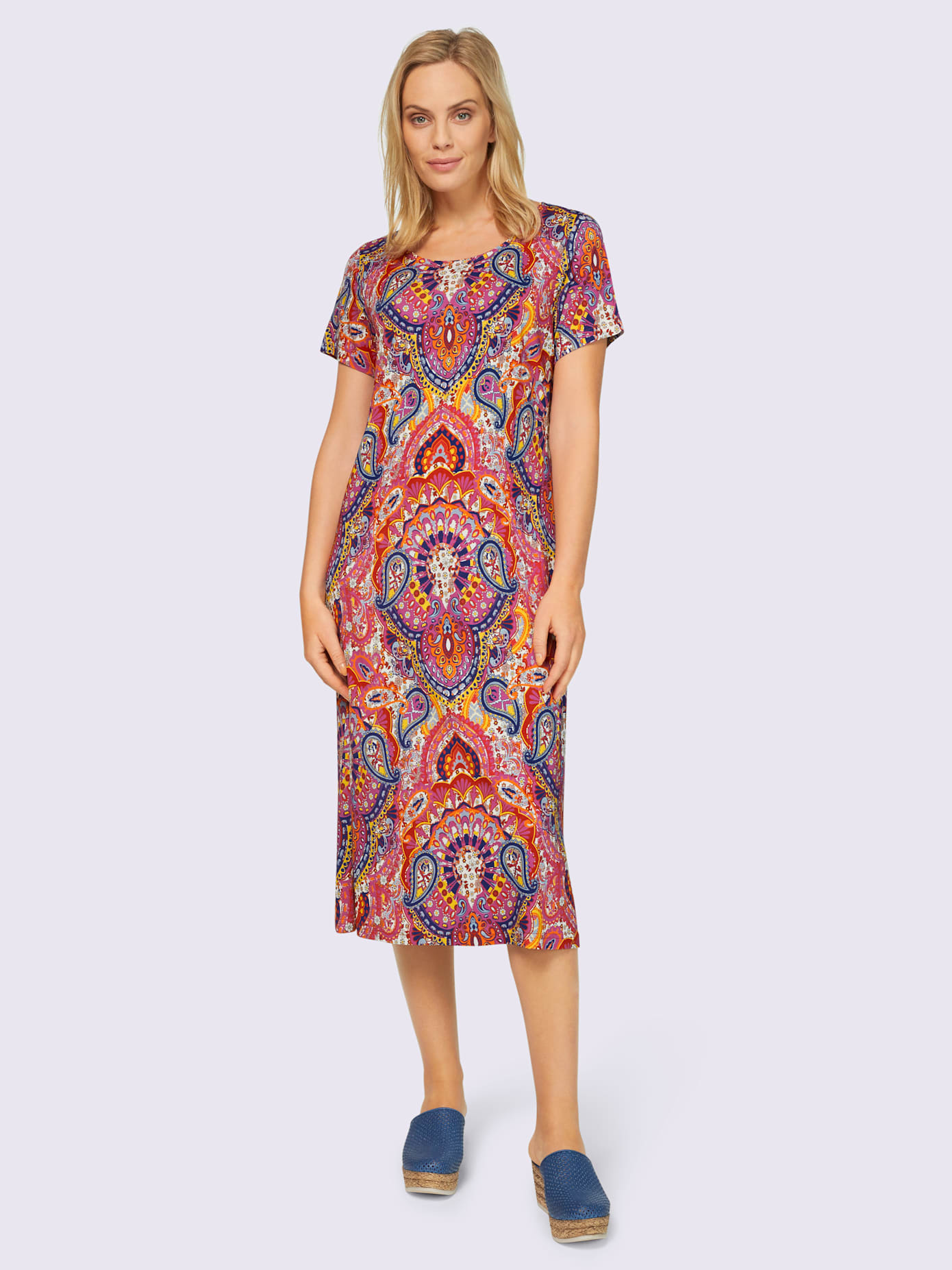 Robe en jersey motif imprimé original