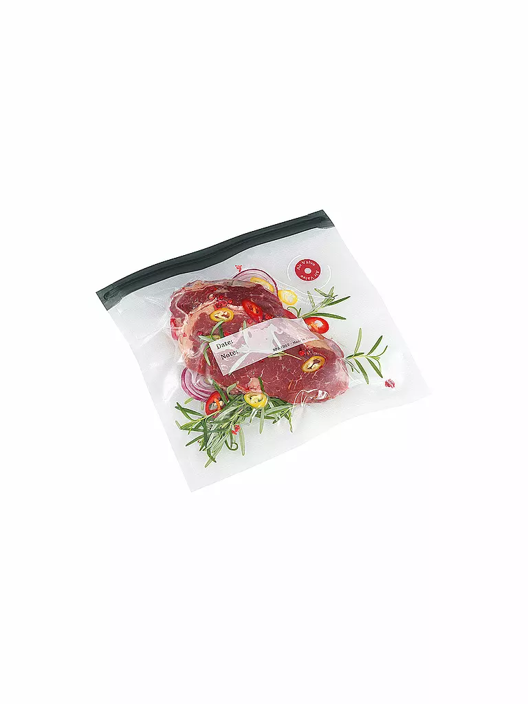 KÜCHENPROFI Vakuumbeutel 10er-Set 40x28cm EASYFRESH schwarz