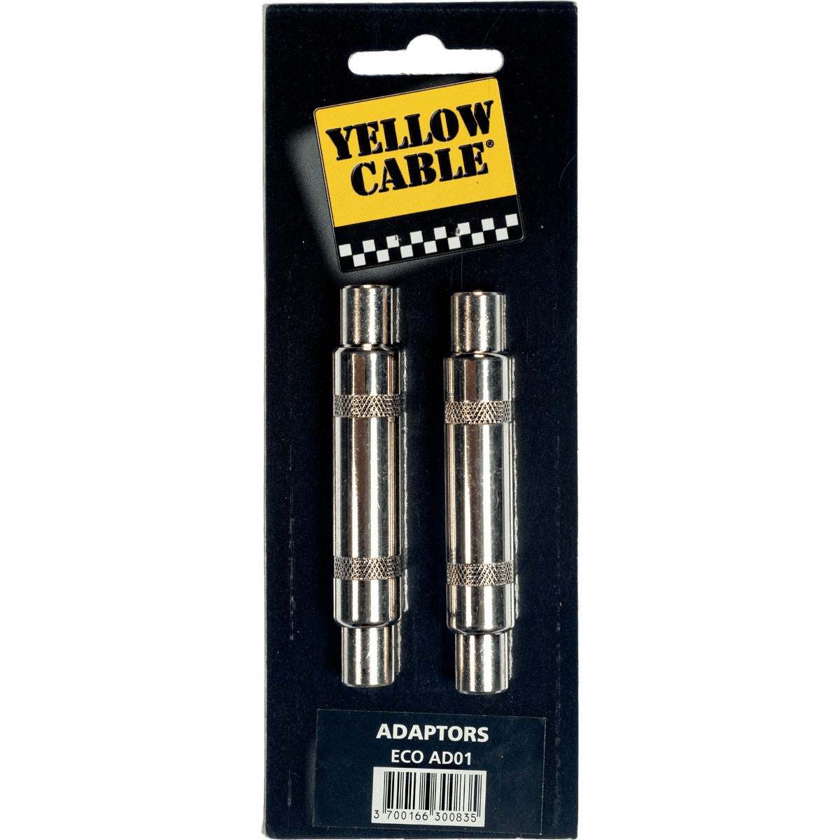 Yellow Cable AD01 6.3 mm jack female TS koppelstuk (2 stuks)