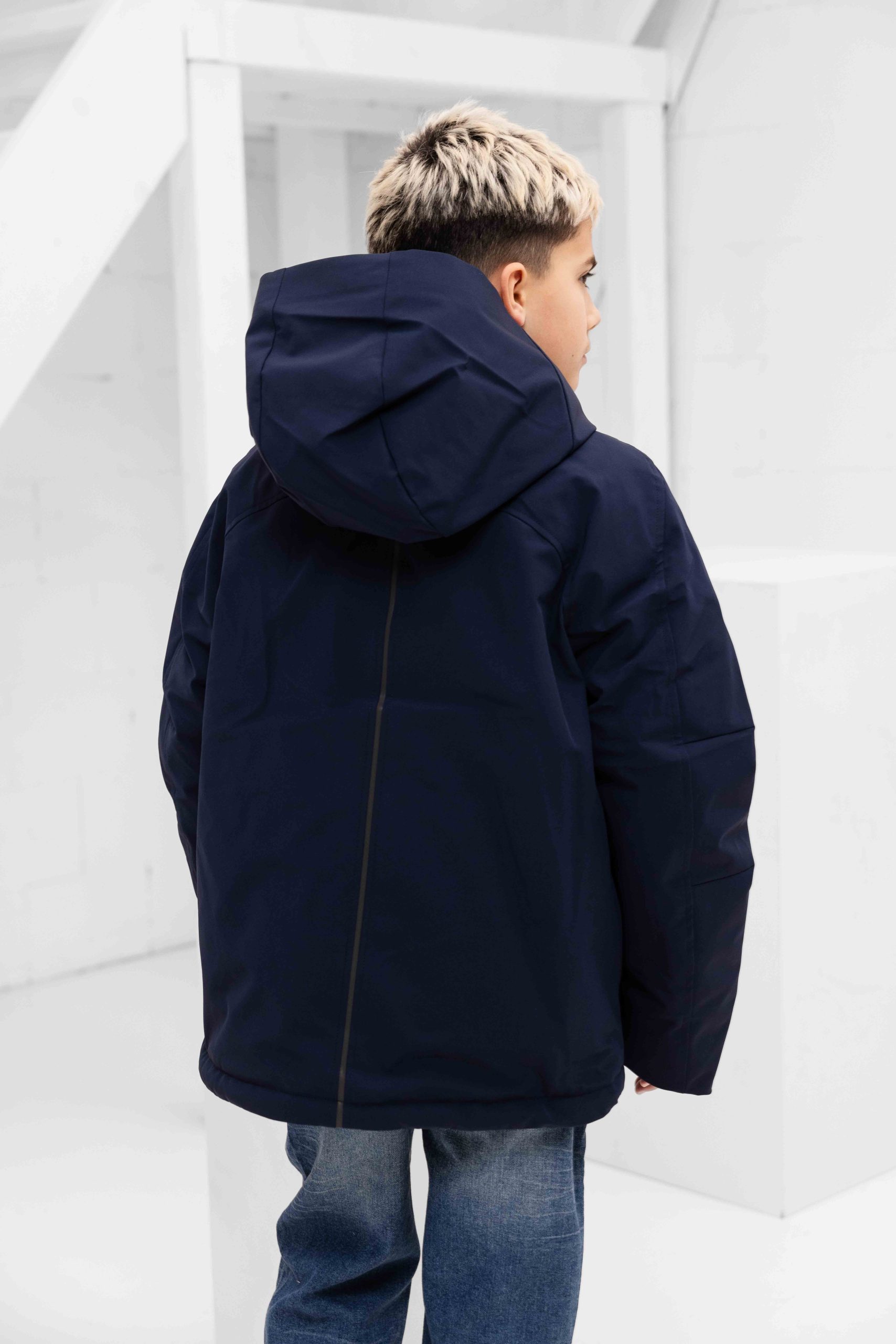 Krakatau Winterjas Kids Donkerblauw