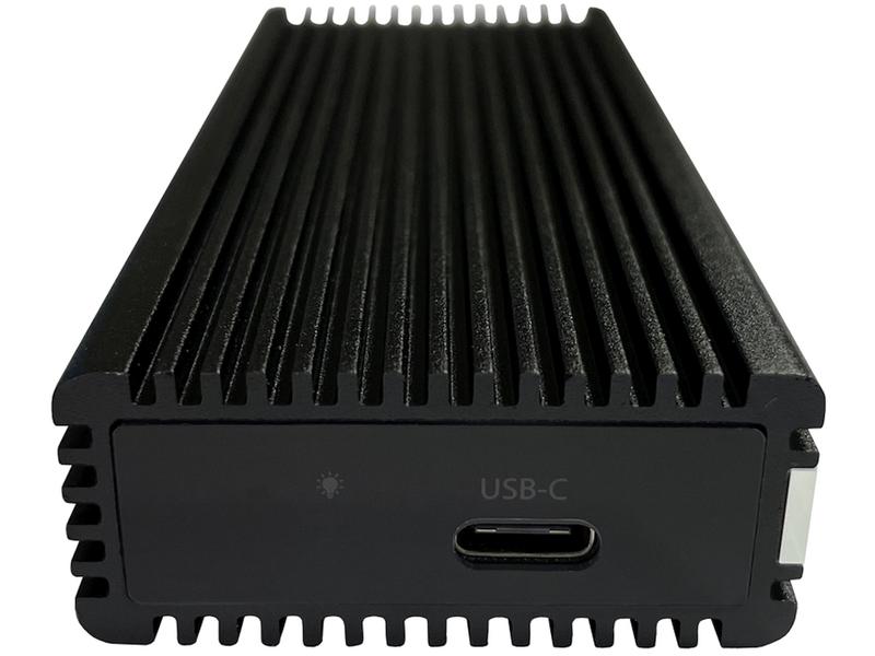 LC-Power Externes Gehäuse LC-M2-C-MULTI-RGB M.2 Externes M. 2 SSD-Gehäuse mit RGB-Beleuchtung