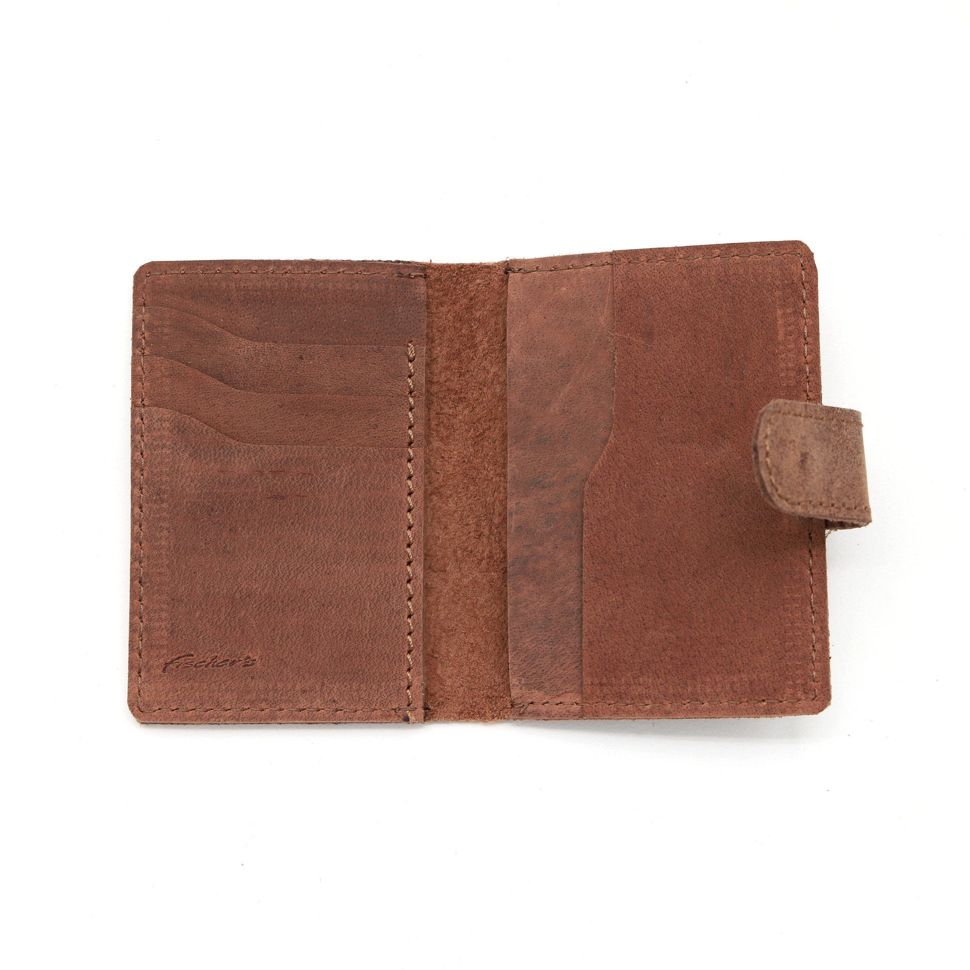 Kartenhalter aus Leder, braun, L 10 cm, B 7 cm günstig bestellen