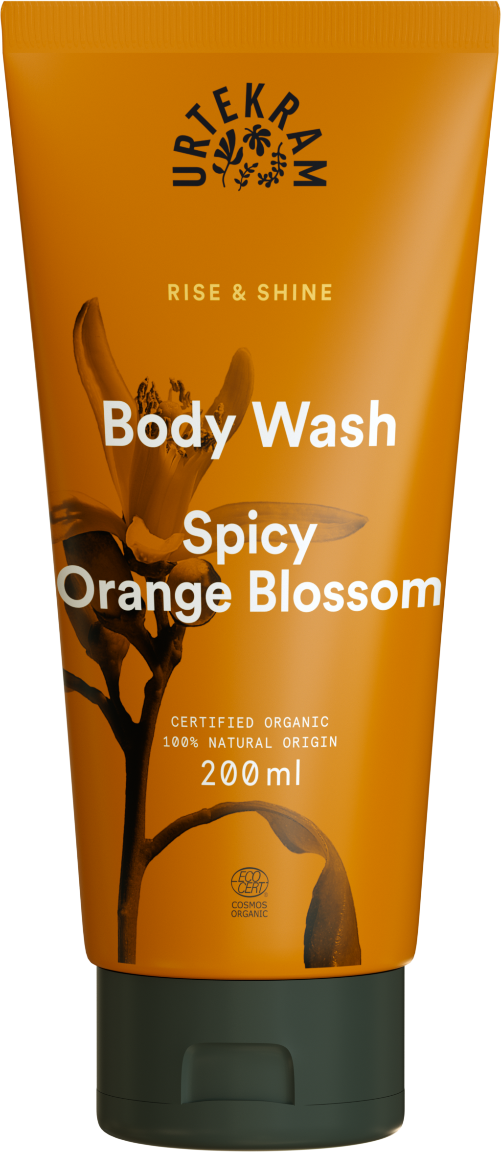 URTEKRAM  Spicy Orange Blossom Body Wash, 200 ml