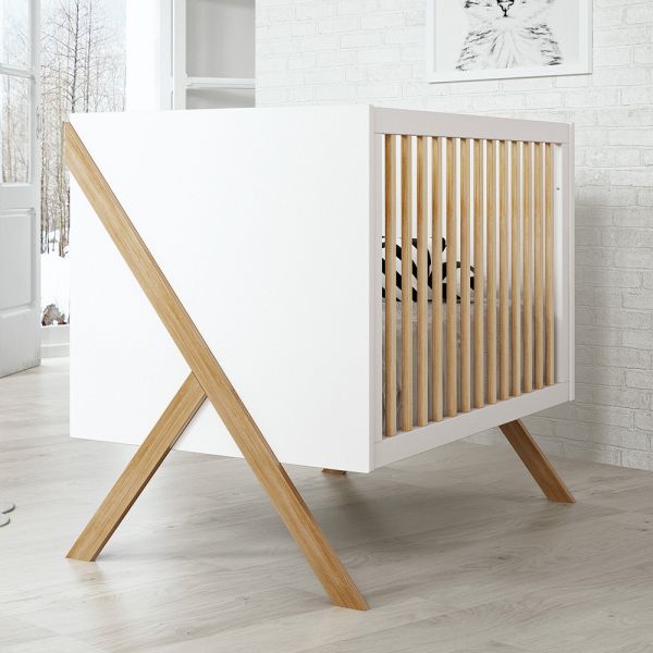 Berço Trama Cama Série Artech Branco Mate/faia - T04782-BRF