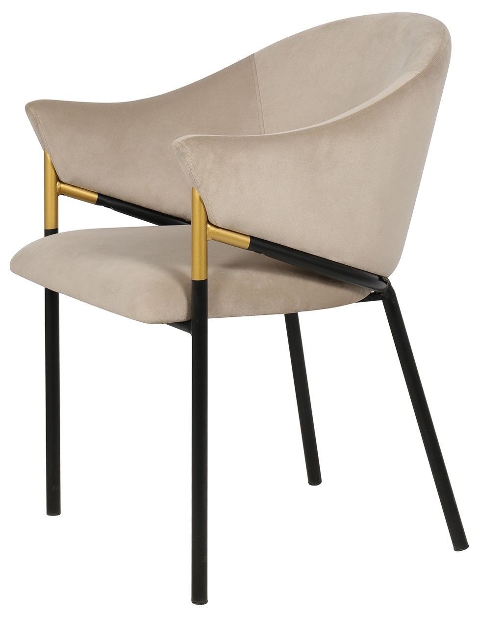Eetkamerstoel S4578 Khaki VelvetB56 x D59 x H78 cm