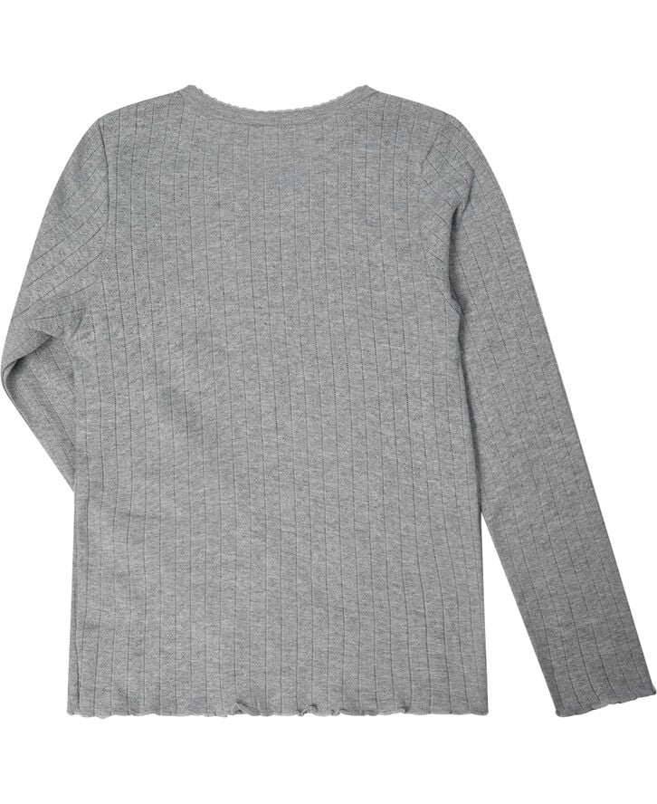 Magasin du Nord Collection Ava pointelle pyjamas GOTS Light grey melange