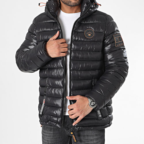Doudoune Capuche Noir