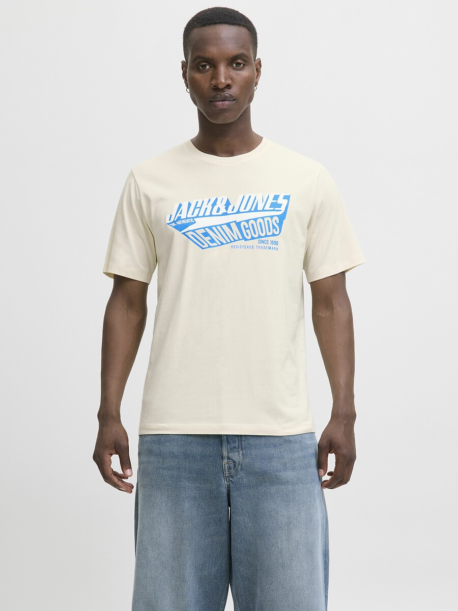 JACK & JONES<br>Camiseta de gola redonda com o logotipo Jje