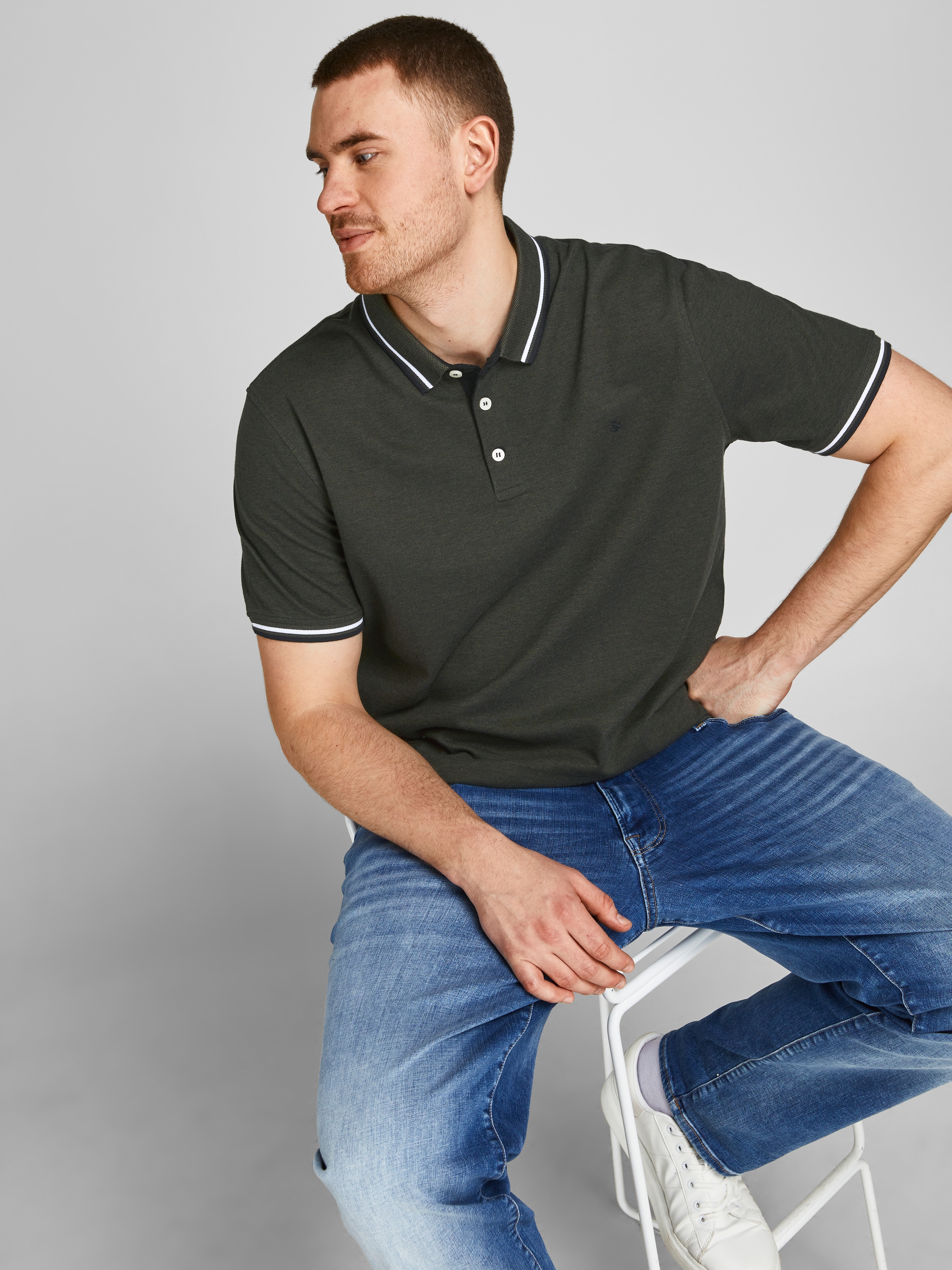 Jack & Jones PlusSize Poloshirt »Paulus Polo«, bis Grösse 6XL