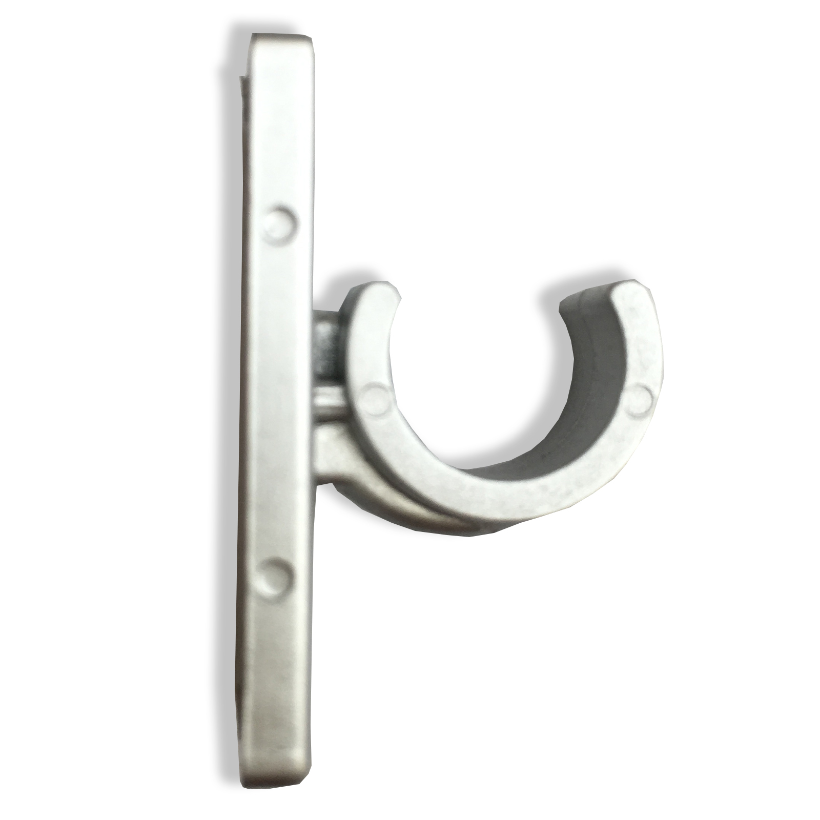 Halterung-Gardinenstange - chrom matt - 2-teilig - 2 cm