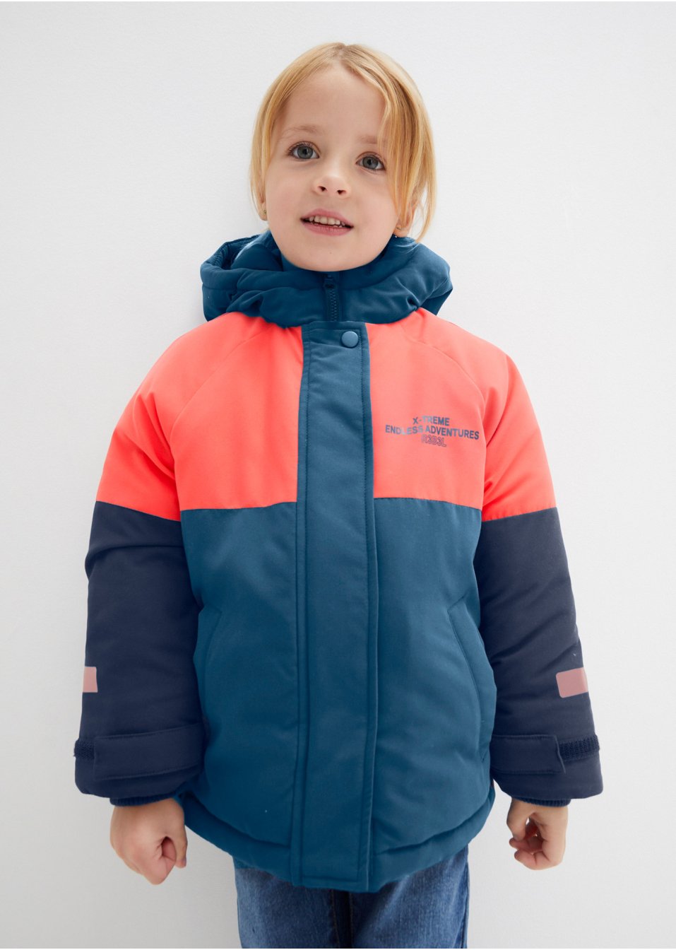 Veste hiver fille style color block
