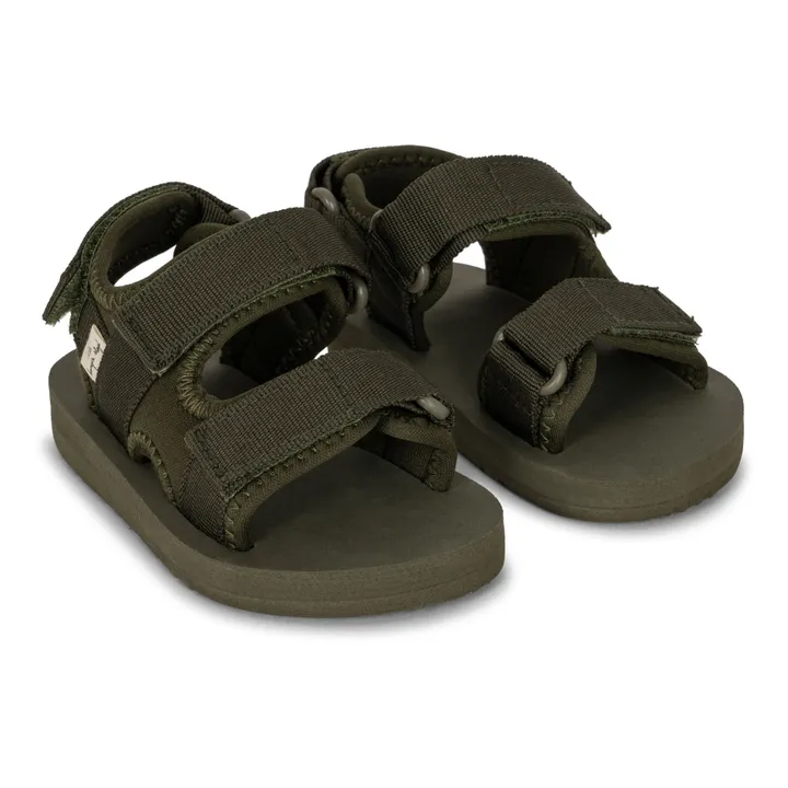 Konges Sløjd Sandales Sun Solid | Vert kaki