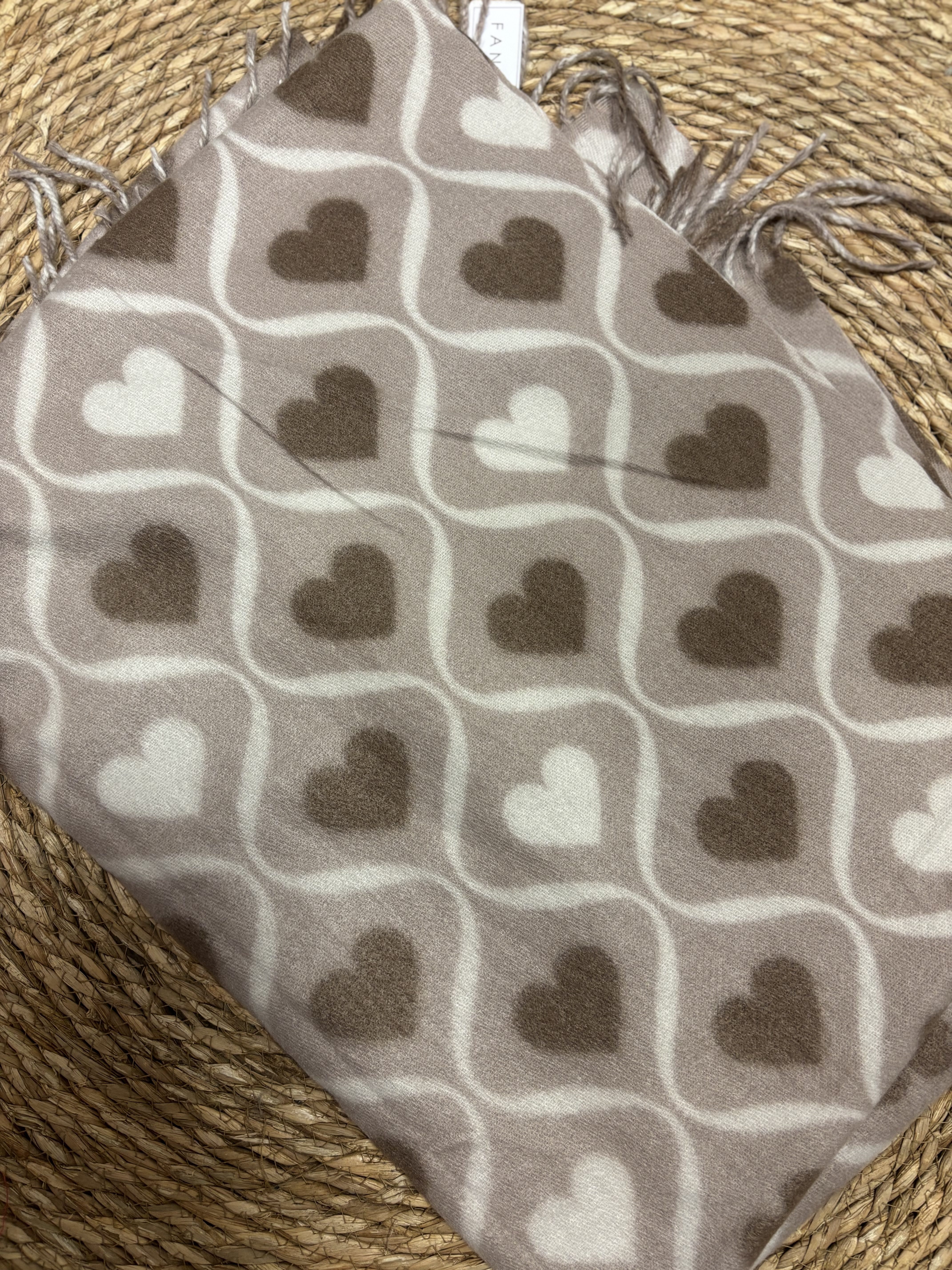 Hartjes Sjaal Beige